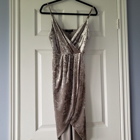 Velvet Wrap Dress - Picture 2 of 3